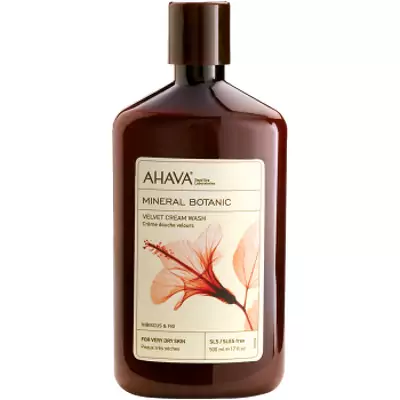 М'який крем для душу гібіскус/інжир Ahava Mineral Botanic Cream Wash Hibiscus