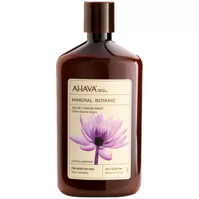 М'який крем для душу лотос/солодкий каштан Ahava Mineral Botanic Cream Wash Lotus