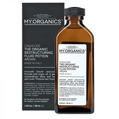 Реструктурирующее органічне масло аргану та авокадо My.Organics My Restructuring Fluid Potion
