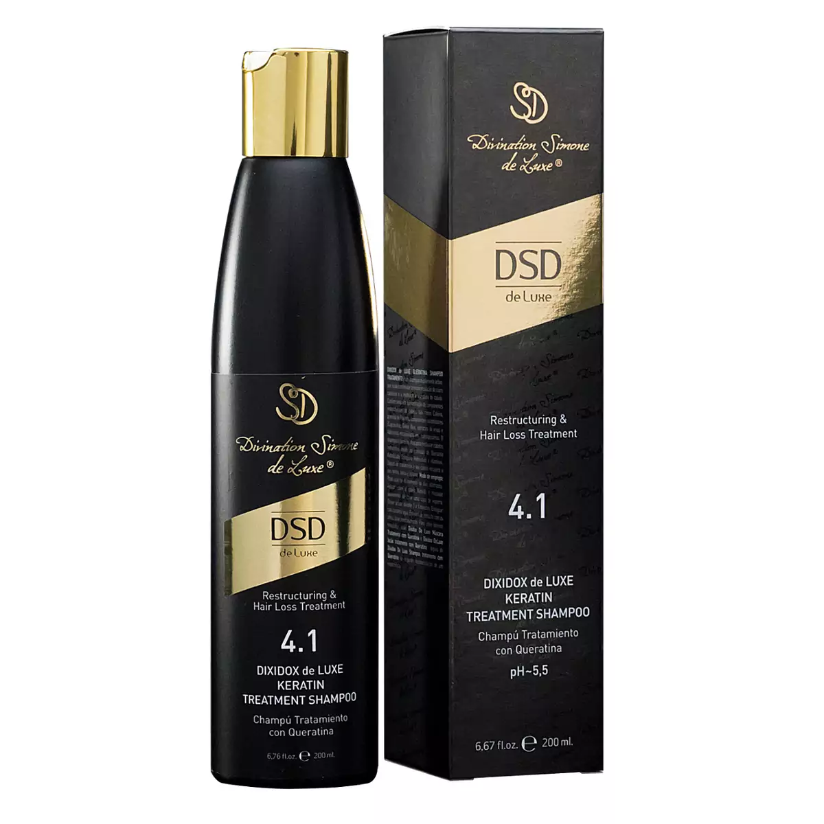 Восстанавливающий шампунь с кератином Диксидокс Де Люкс № 4.1 Simone Dixidox de Luxe Keratin Treatment Shampoo