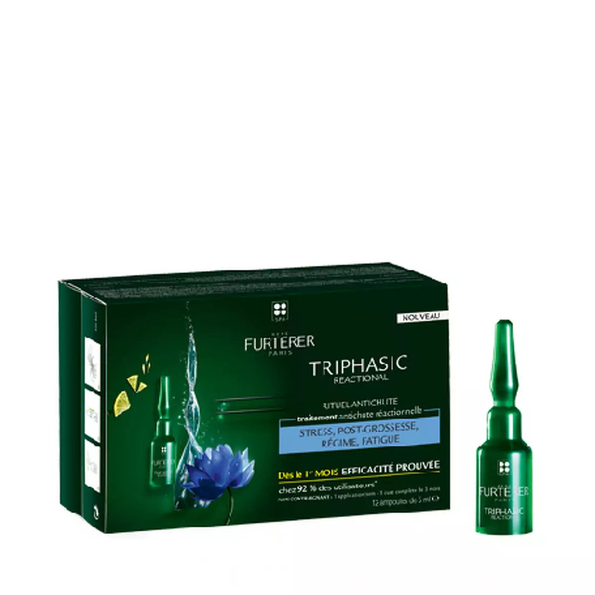 Регенерирующая сыворотка против выпадения волос Rene Furterer Triphasic VHT Regenerating Treatment For Hair Loss Serum