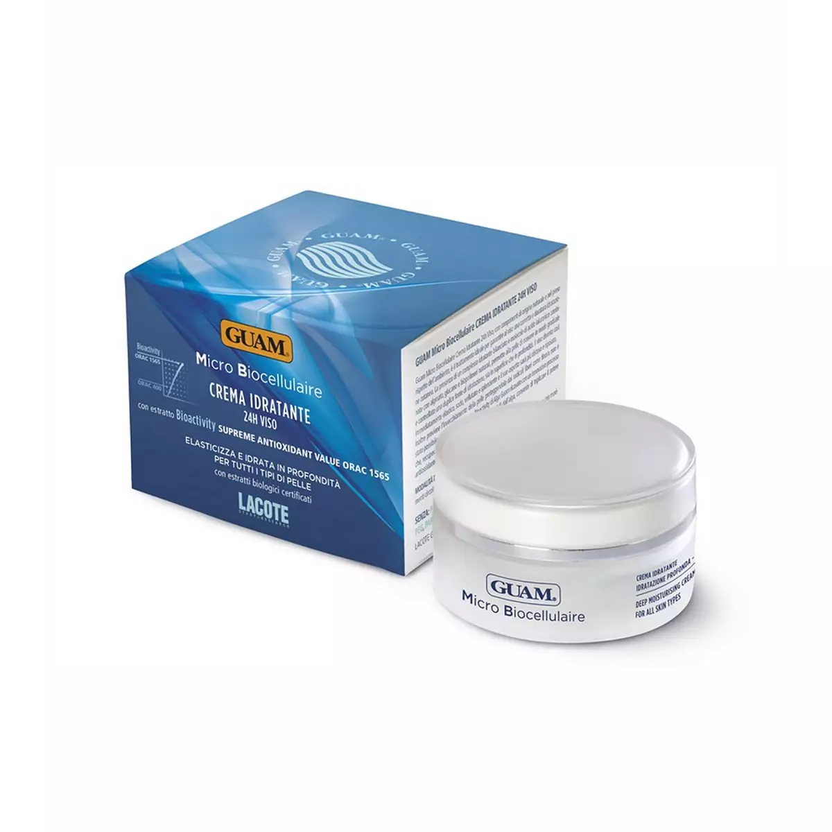 Микробиоклеточный крем Интенсивное Увлажнение 24 часа Guam Micro Biocellulaire Crema Idratante 24H Viso