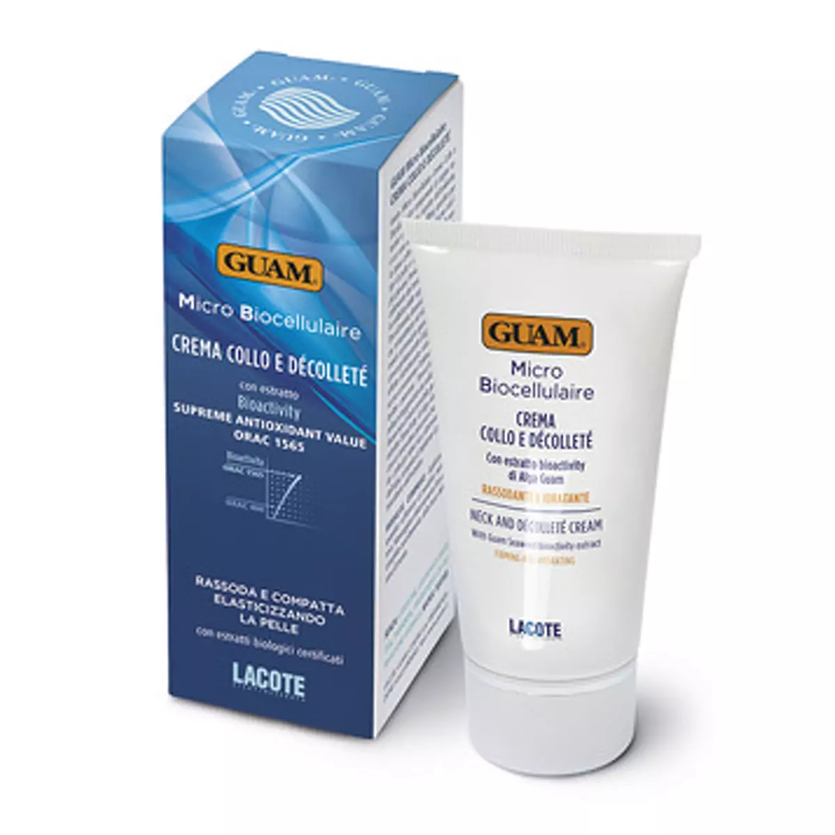 Мікробіоклітинний крем для шиї та зони декольте Guam Micro Biocellulaire Crema Collo e Decollete