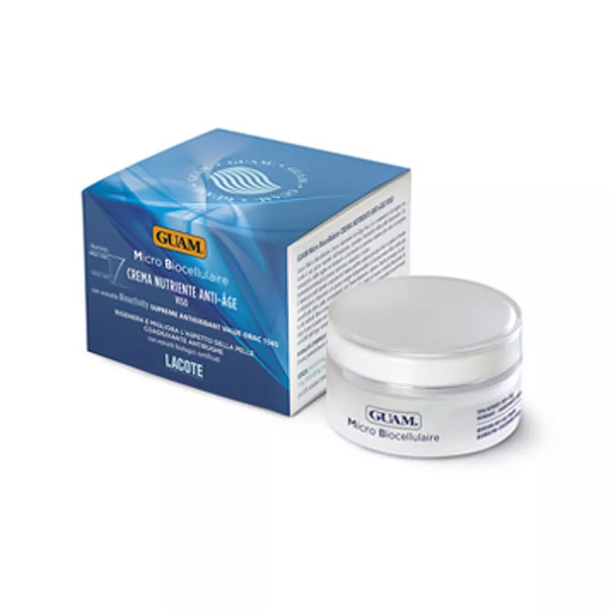Микробиоклеточный лифтинг-крем для лица против морщин Guam Micro Biocellulaire Crema Nutriente Anti-Age Viso