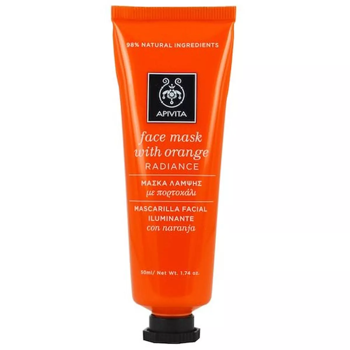 Маска для обличчя Сяйво з апельсином Apivita Radiance Face Mask with Orange