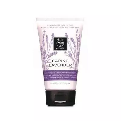 Зволожуючий крем для чутливої шкіри тіла Лаванда Apivita Caring Lavender Hydrating Soothing Body Lotion