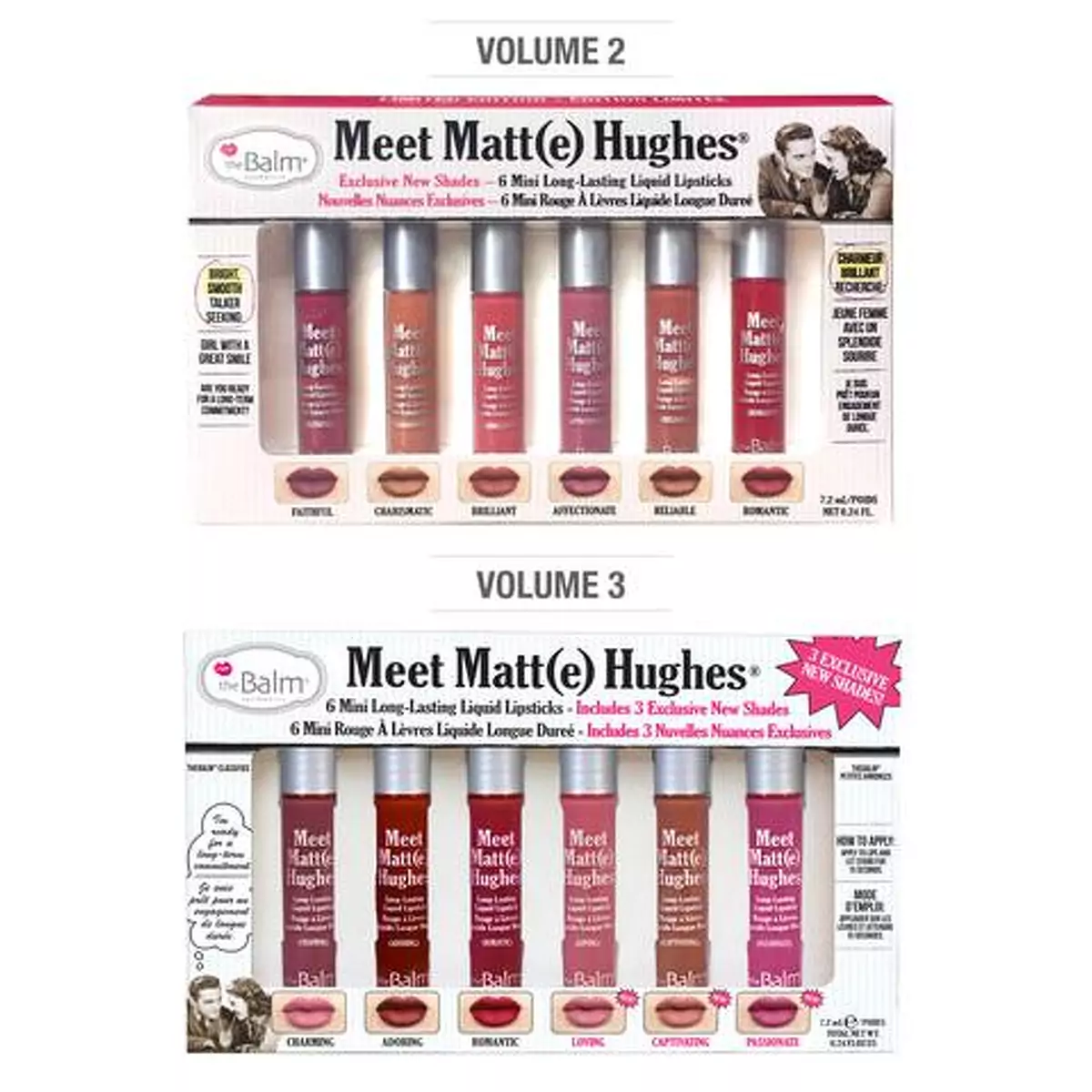 Набор мини блесков theBalm Meet Matte Hughes Mini vol3