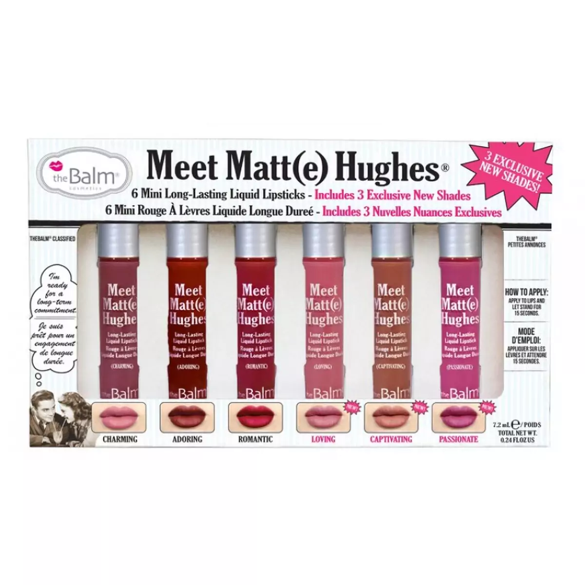 Набор мини блесков theBalm Meet Matte Hughes Mini vol3