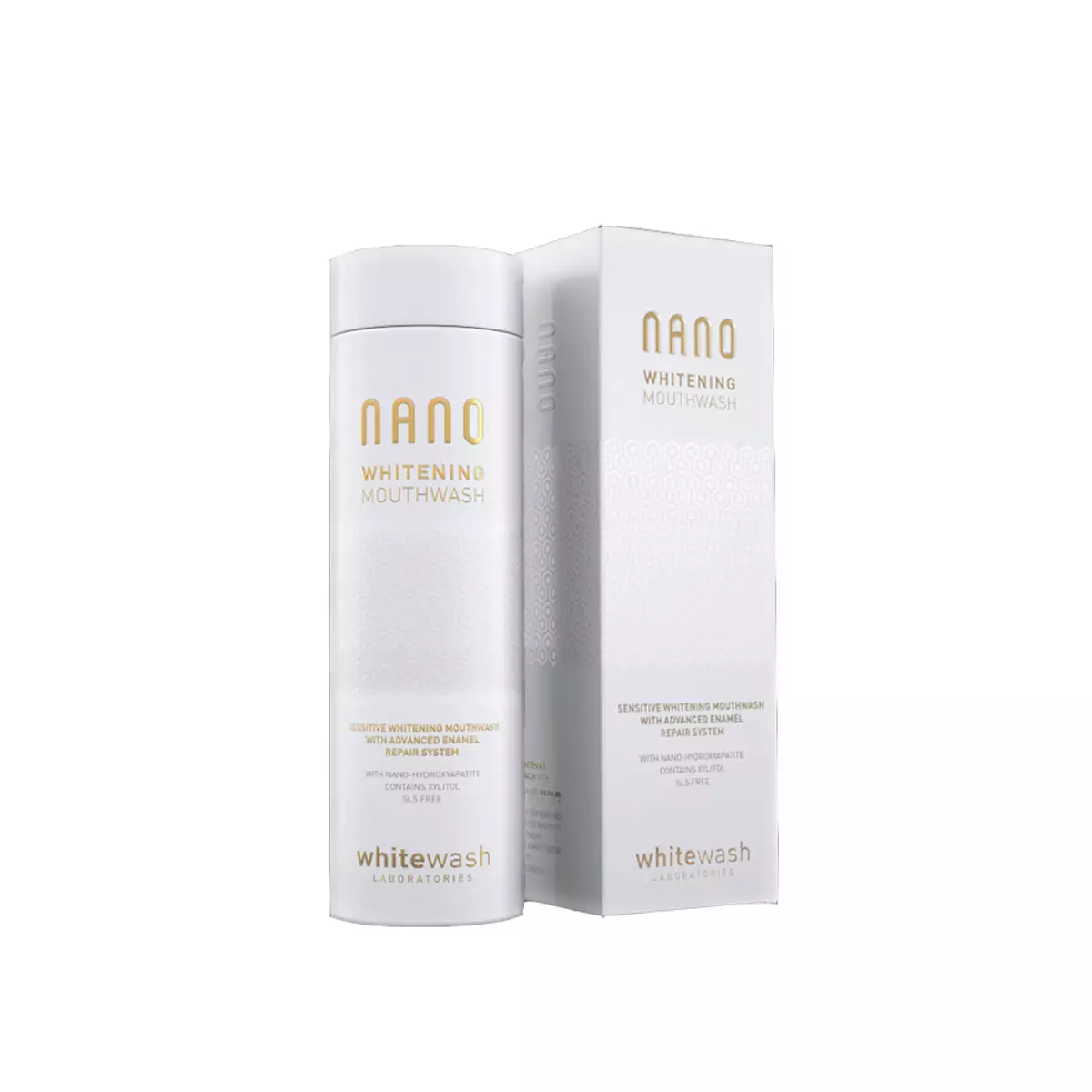 Отбеливающий ополаскиватель для полости рта с гидроксиапатитом WhiteWash Laboratories Nano Whitening Mouthwash