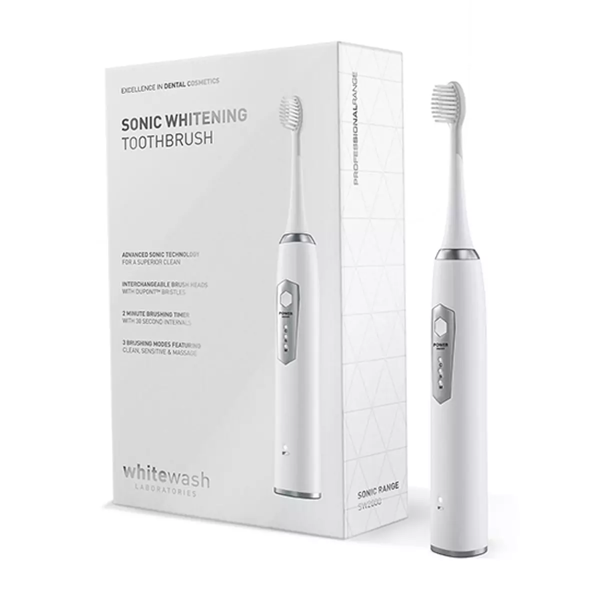 Звуковая отбеливающая зубная щетка WhiteWash Laboratories Sonic Whitening Toothbrush