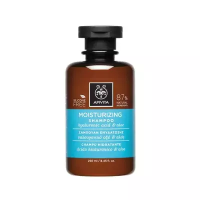 Зволожуючий шампунь з гіалуроновою кислотою та алое Apivita Moisturizing Shampoo