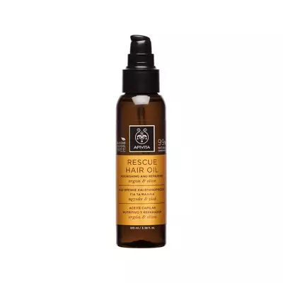 Олія для відновлення та живлення волосся з арганою та оливками Apivita Rescue Hair Oil