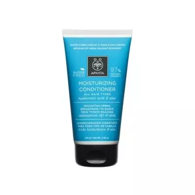 Зволожуючий кондиціонер з гіалуроновою кислотою та алое Apivita Moisturizing Conditioner