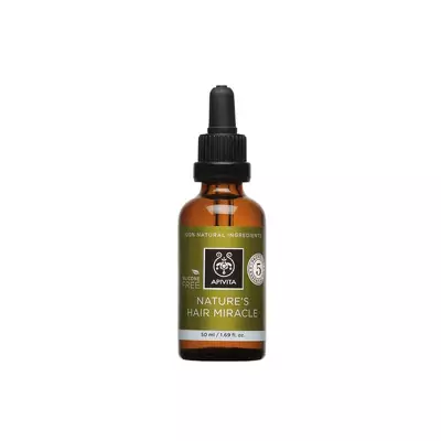 Натуральна олія для зміцнення та оздоровлення волосся Apivita Nature's Hair Miracle