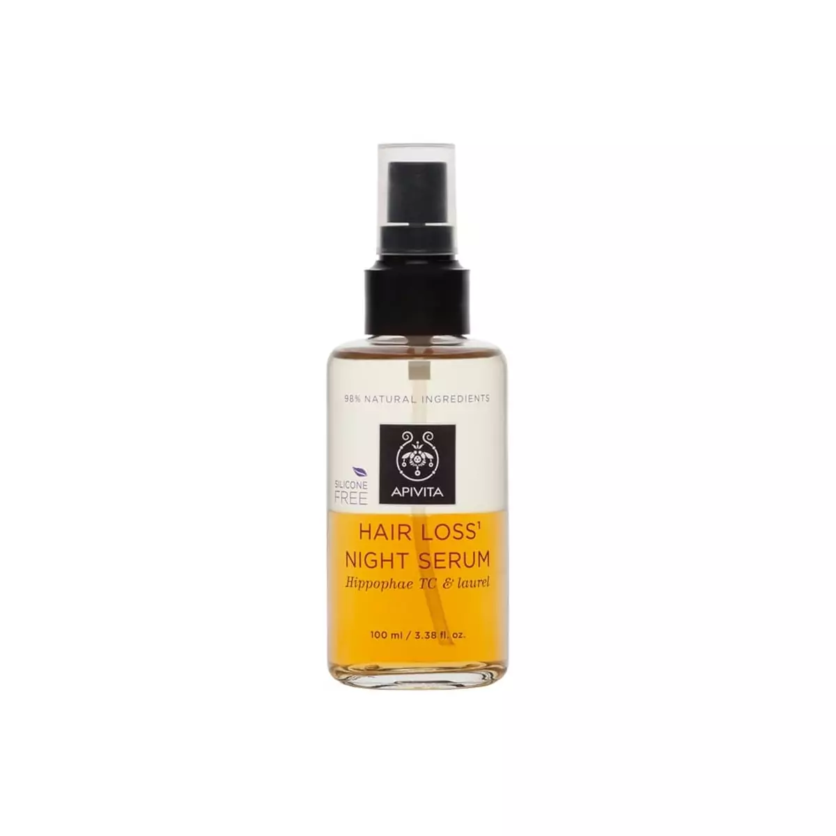 Сироватка нічна від випадіння волосся з обліпихою та лаурелем Apivita Hair Loss Night Serum