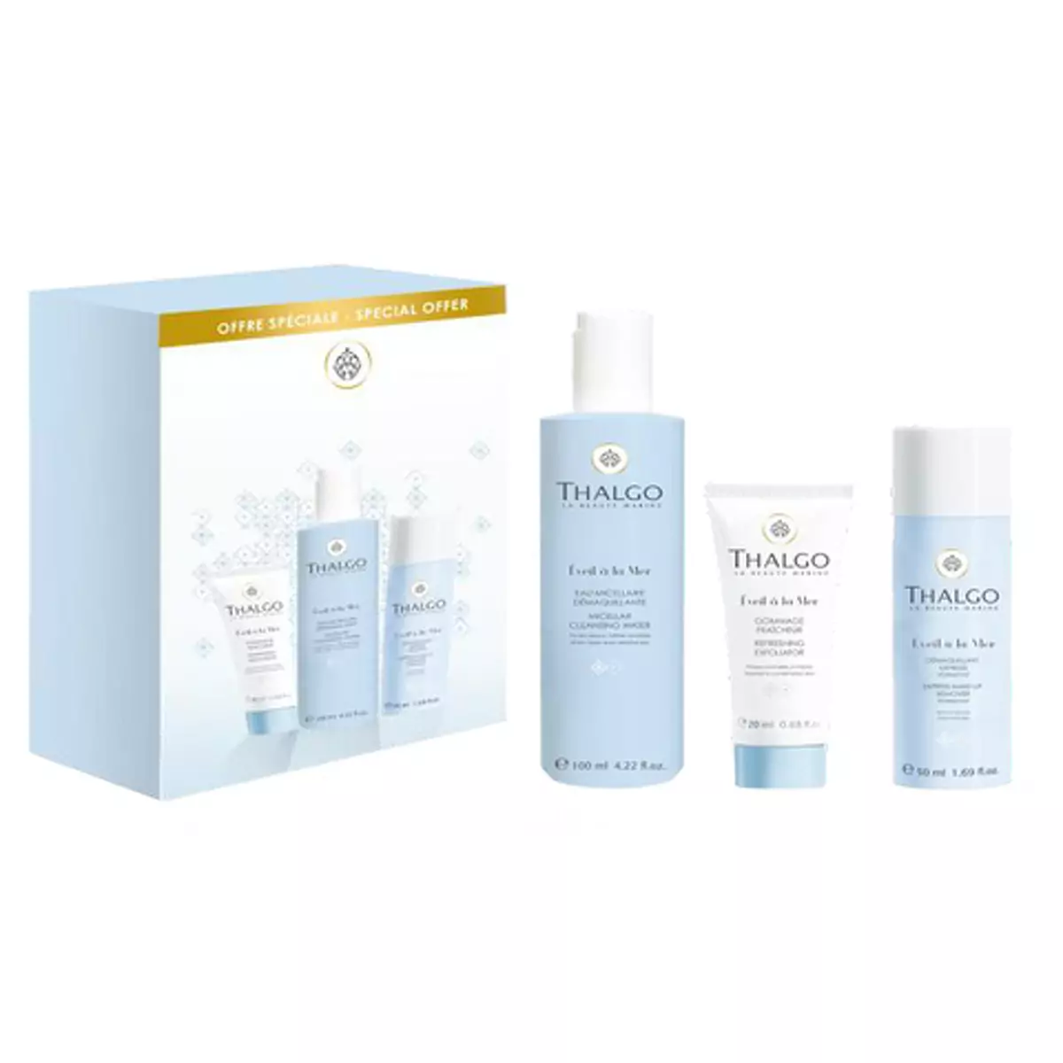 Дорожный набор очищение Thalgo Travel cleansing Kit