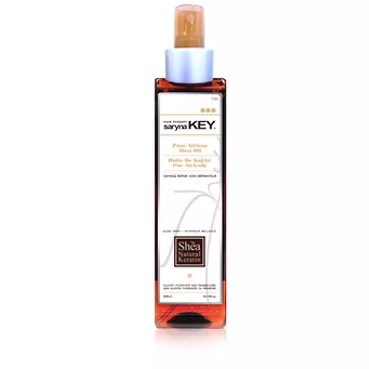 Спрей-блеск с маслом Ши Saryna Key Damage Repair Keratin Treatment Pure African Shea Gloss