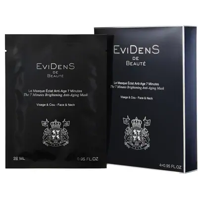 7-ми минутная антивозрастная отбеливающая маска для лица EviDenS De Beaute The 7 Minutes Anti-Aging Brightening Mask Box