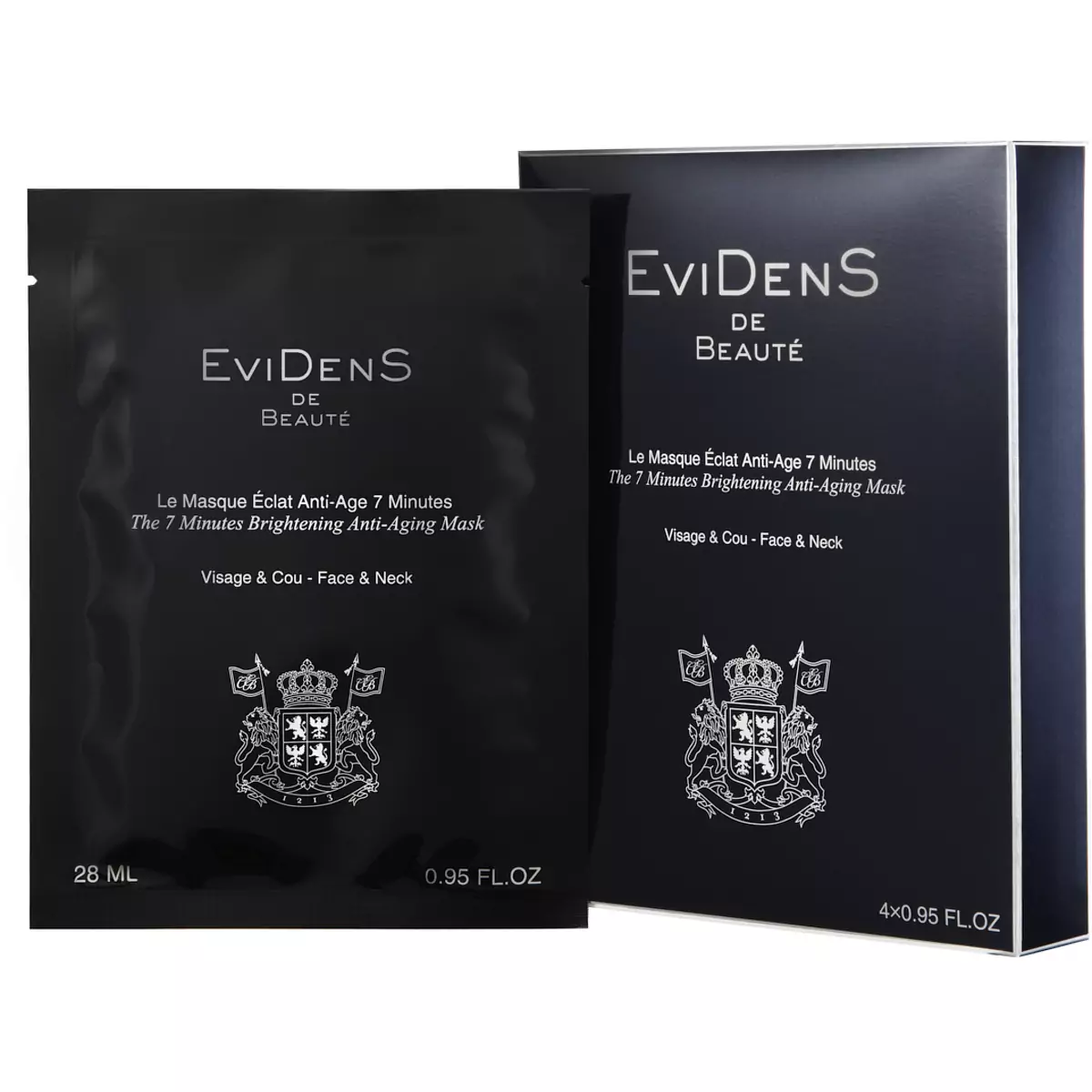 7-ми минутная антивозрастная отбеливающая маска для лица EviDenS De Beaute The 7 Minutes Anti-Aging Brightening Mask Box