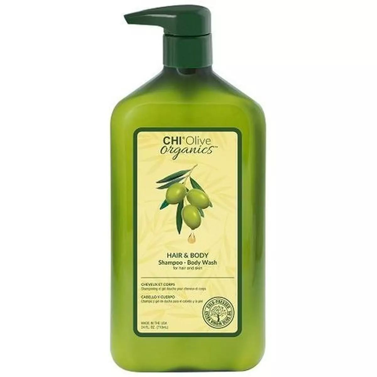 Шампунь для волос и тела с оливой Chi Olive Organics Hair And Body Shampoo Body Wash