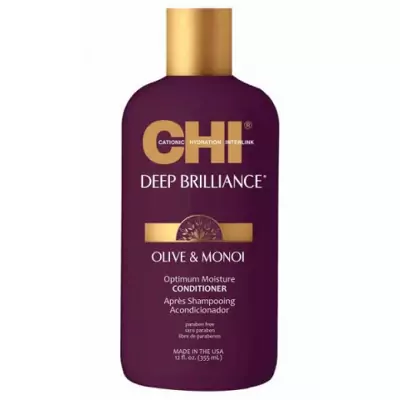 Кондиционер для поврежденных волос CHI Deep Brilliance Olive & Monoi Optimum Moisture Conditioner
