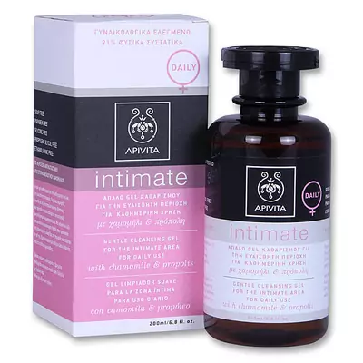 Делікатний гель для інтимної гігієни з ромашкою і прополісом Apivita Intimate Care Cleansing Gel