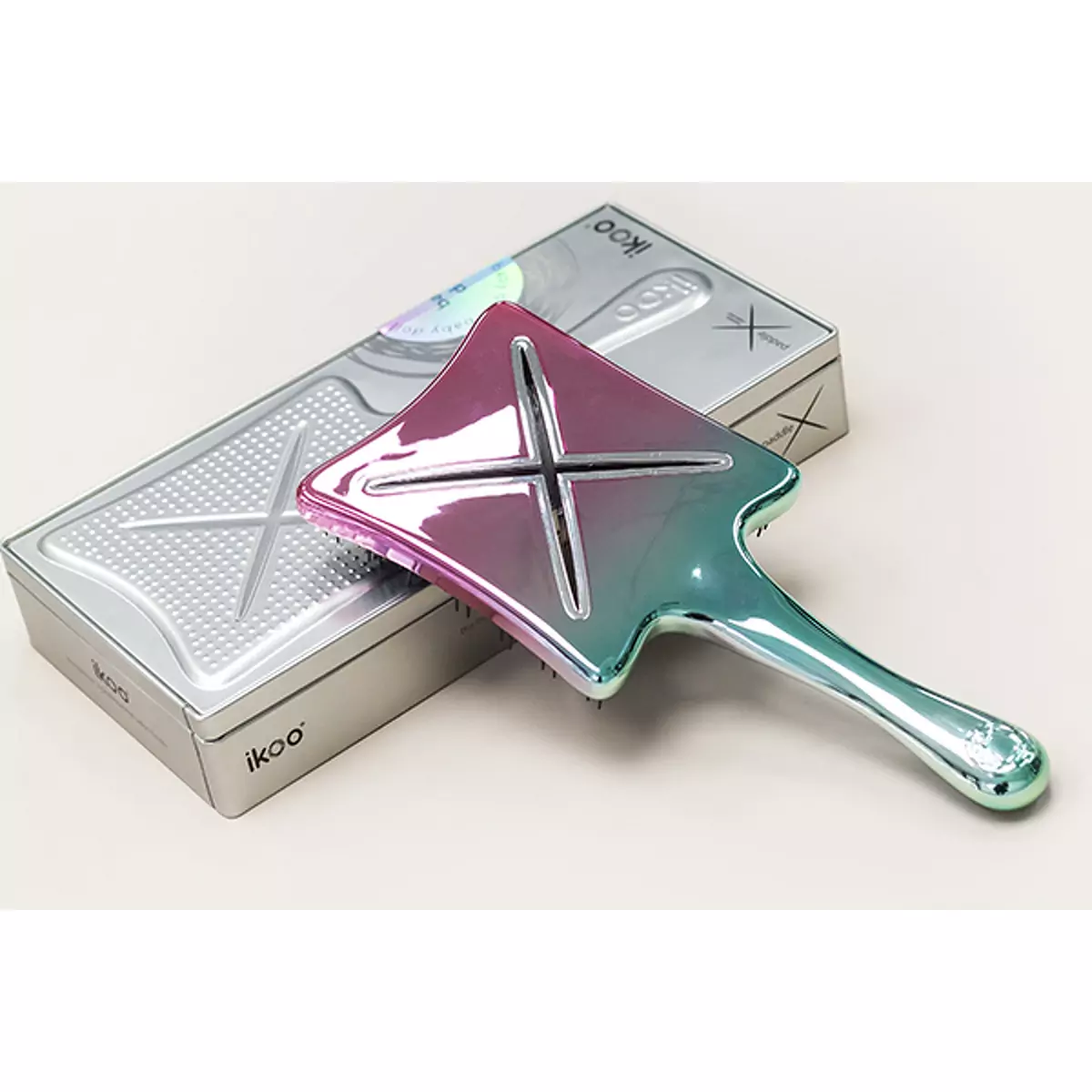 Расческа для сушки феном ikoo paddle X metallic baby doll