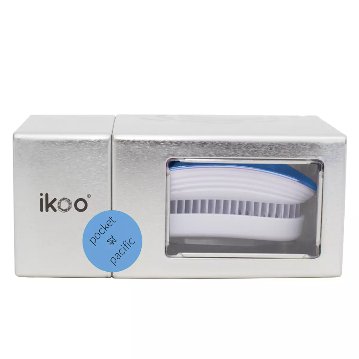 Компактная расческа ikoo pocket metallic pacific