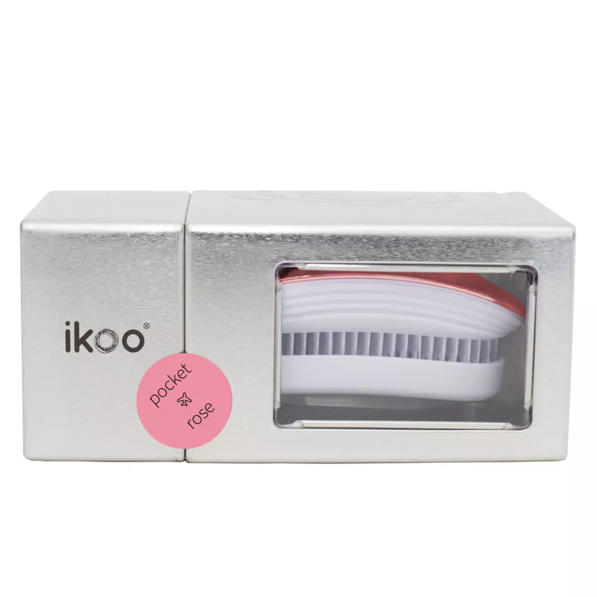 Компактная расческа ikoo pocket metallic rose