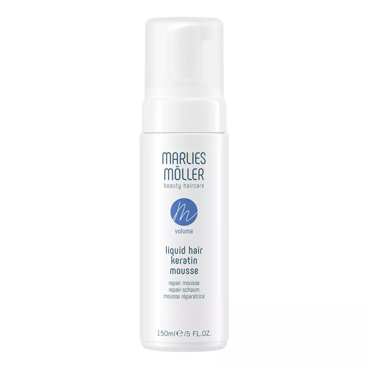 Мусс восстанавливающий структуру волос Жидкий кератин Marlies Moller Liquid Hair Keratin Mousse