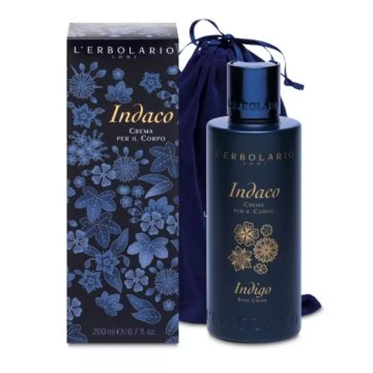 Ароматизированный крем для тела Индиго L\'Erbolario Indaco