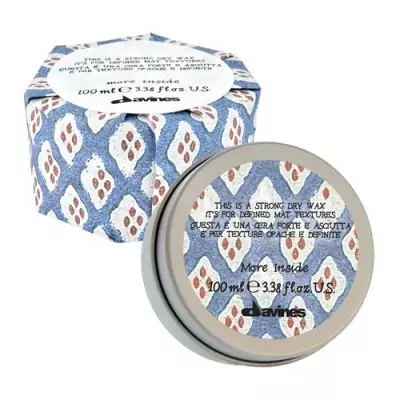 Сухий віск сильної фіксації для текстурних матових акцентів Davines Strong Dry Hair Wax