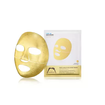 Золотая экспресс-маска с термоэффектом THE OOZOO Face gold foilayer mask