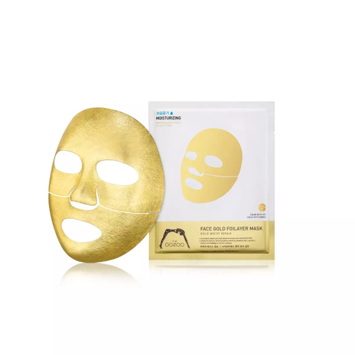 Золотая экспресс-маска с термоэффектом THE OOZOO Face gold foilayer mask