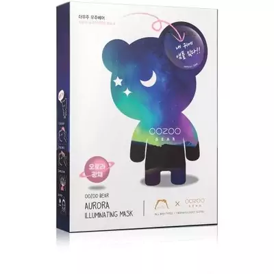Двухфазная маска для лица Северное Сияние для сияния THE OOZOO OOZOO Bear aurora illuminating mask