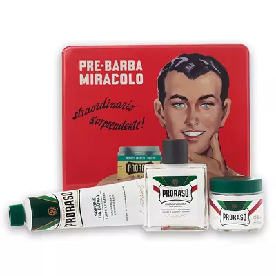 Набір для гоління Proraso Gino Vintage Selection Tin Green Range