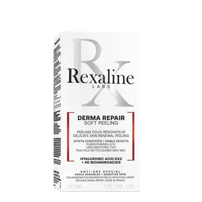 Пилинг для деликатной очистки и восстановления чувствительной кожи Rexaline DERMA REPAIR Delicate Skin Renewal Peeling