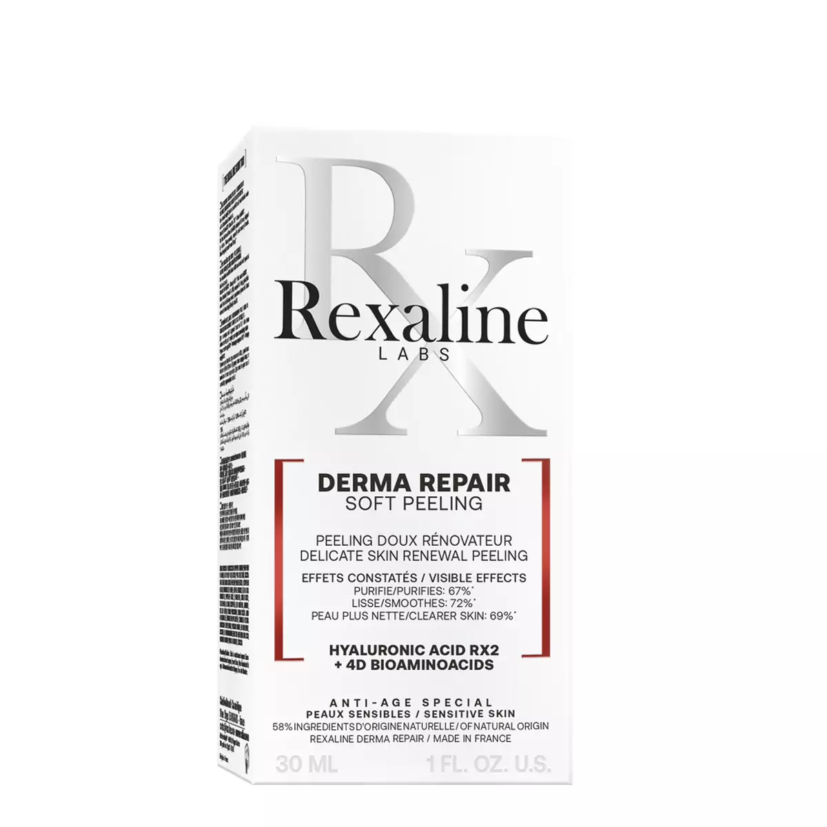 Пилинг для деликатной очистки и восстановления чувствительной кожи Rexaline DERMA REPAIR Delicate Skin Renewal Peeling