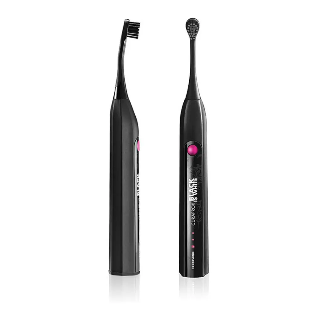 Звукова зубна щітка Curaprox Hydrosonic Black is White