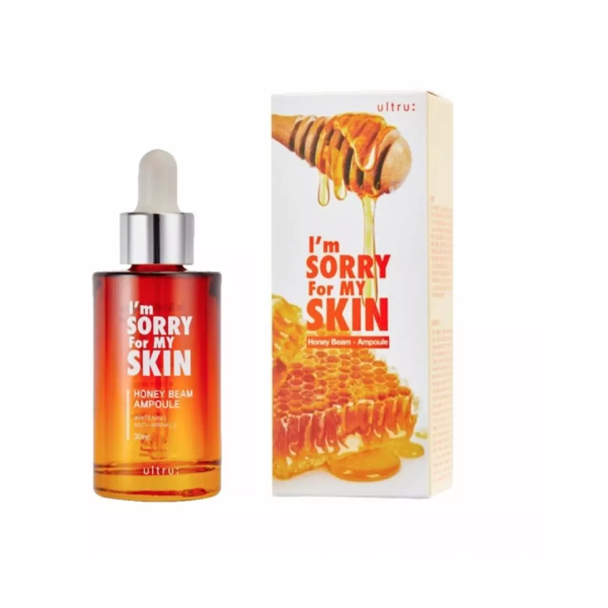 Сироватка для обличчя на основі маточного молочка і меду Ultru I\'m Sorry For My Skin Honey Beam Ampoule