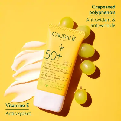 Крем солнцезащитный для лица Caudalie Vinosun Protect High Protection Cream SPF 50