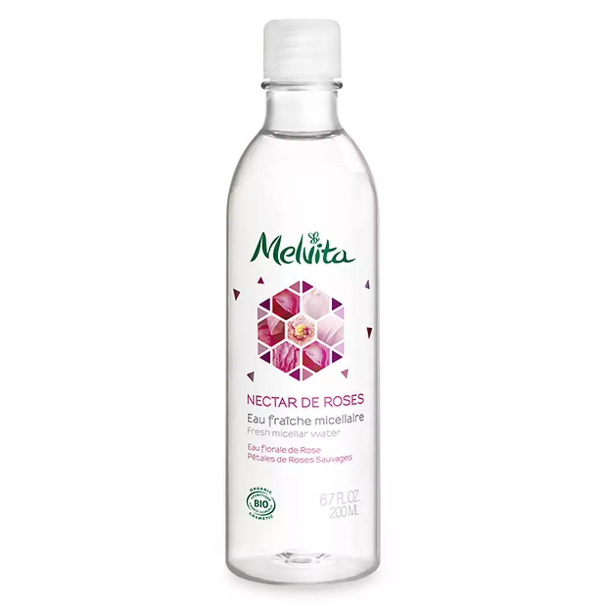 Освежающая мицеллярная вода Melvita Nectar de Roses Organic Rose Micellar Water