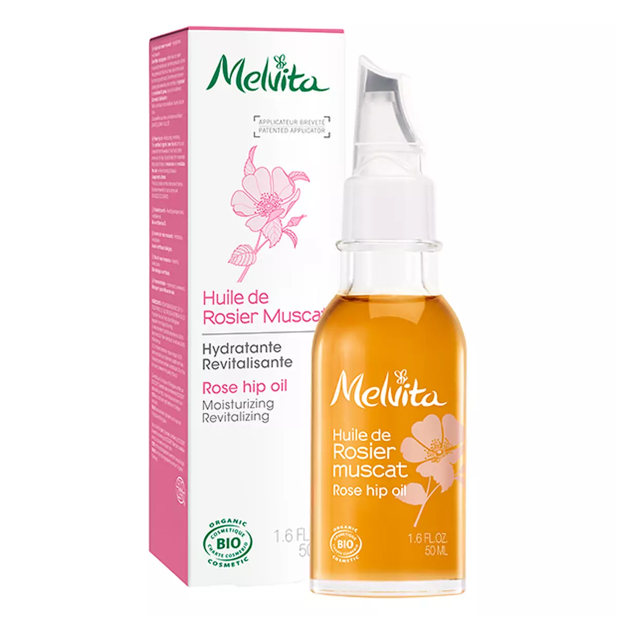 Масло Шиповника для лица Melvita Organic Rose Hip Oil 