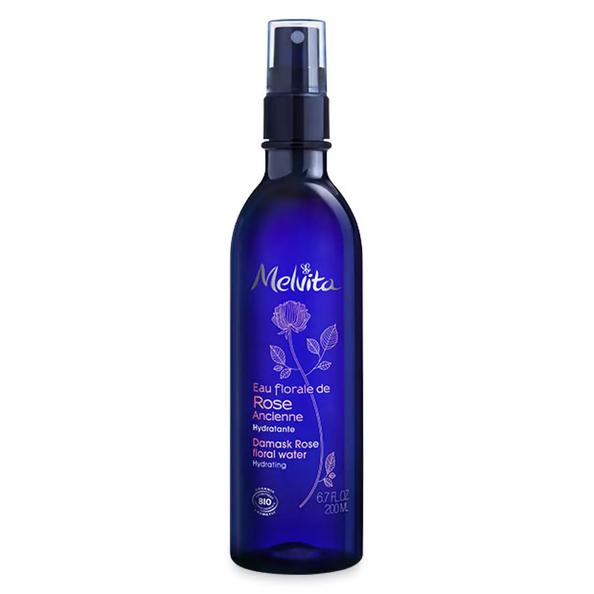 Цветочная вода - спрей для лица Роза Melvita Organic Rose Floral Water Spray