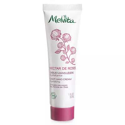 Легкий крем для рук Melvita Nectar de Roses Organic Rose Hand Cream