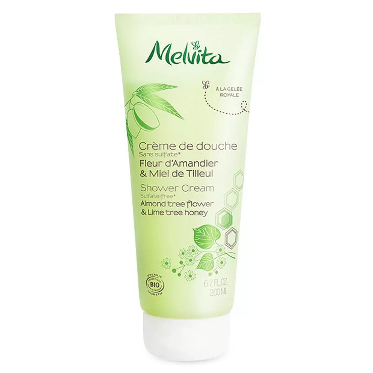 Гель для душа Мед Миндаля и Лайма Melvita Organic Almond and Lime Tree Honey Shower Gel