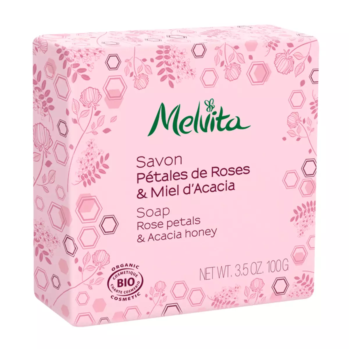 Мыло Роза и Акация Melvita Rose Petals Acacia Honey Soap