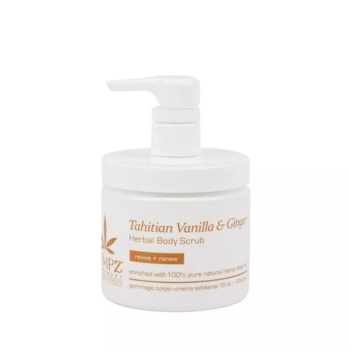 Скраб для тела Таитянская Ваниль и Имбирь Hempz Tahitian Vanilla Ginger Herbal Body Scrub