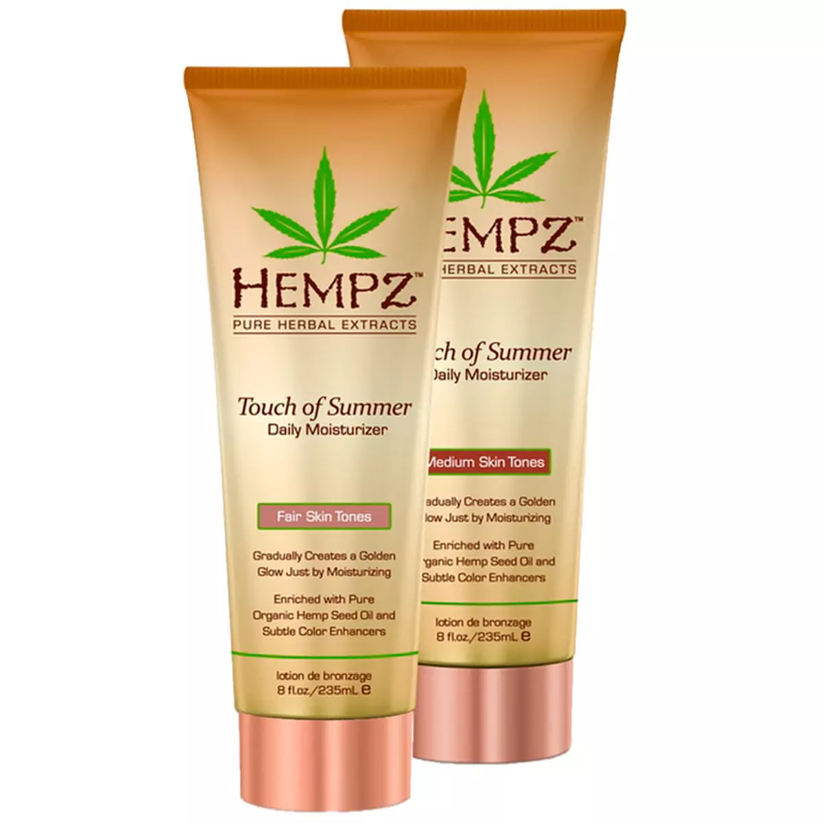 Молочко ежедневное Увлажняющее с бронзантом Hempz Touch of Summer Daily Moisturizer