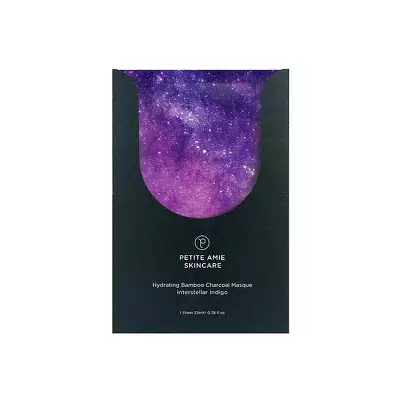 Маска для лица увлажняющая угольная Petite Amie  Interstellar Indigo